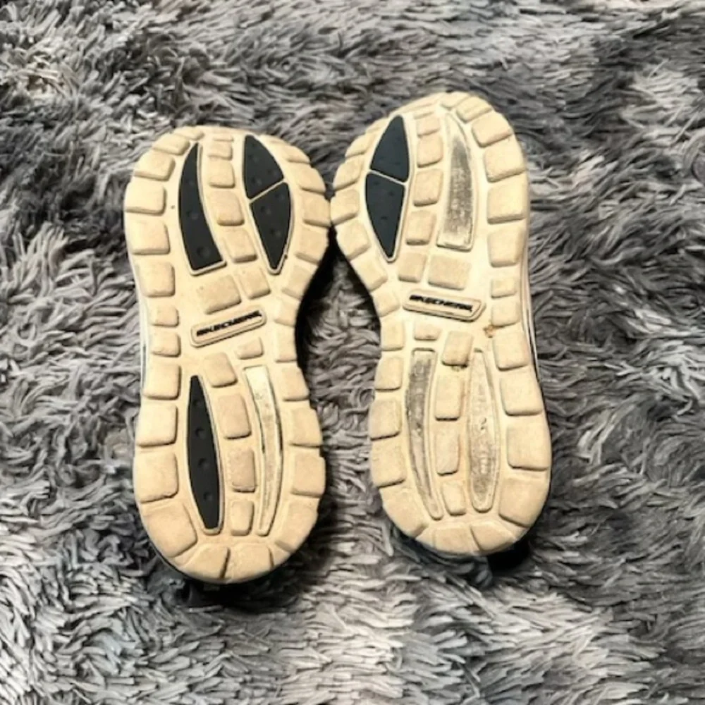 Skechers Blue Textile Slip-Ons